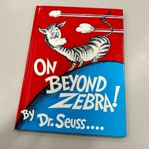 On Beyond Zebra Dr. Suess Out of Print Banned Book 1983